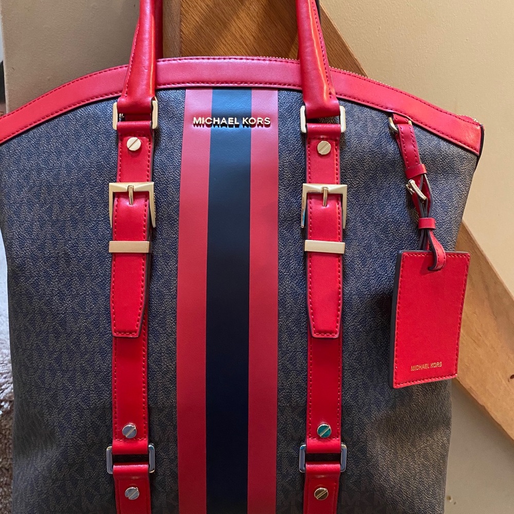 Michael Kors Red Logo Bag